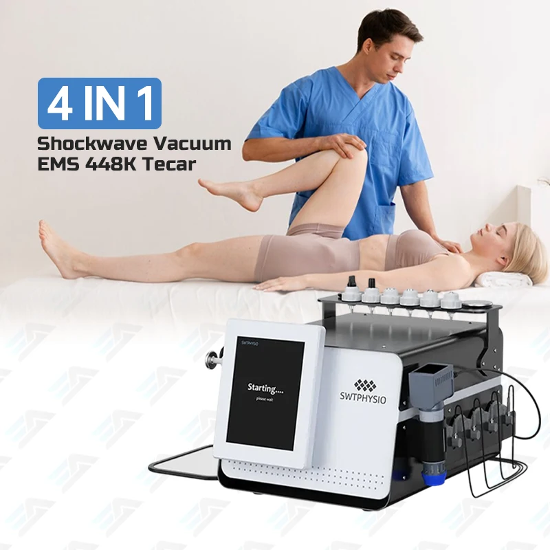 4 в 1 Physio Tecar EMS Вакуумная ударно-волновая облегчение боли Master Body Management Лимфодренаж