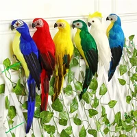 simulation parrot foam feather wall hanging window gardening photography props ornaments garden decoration outdoor