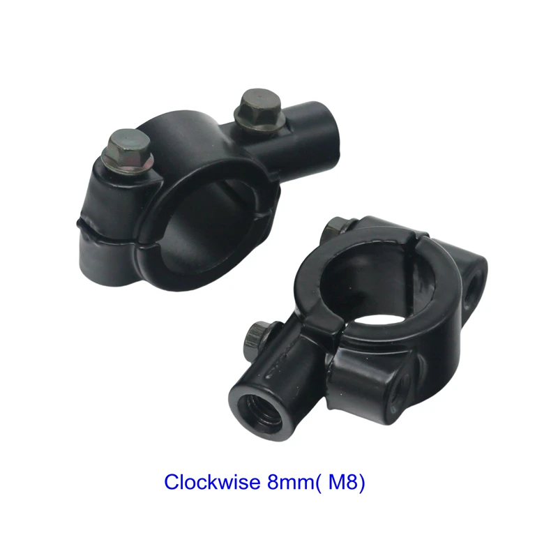 

Держатель для Руля Мотоцикла 7/8 ", крепление на зеркало заднего вида, кронштейн для квадроцикла, скутера, с резьбой 10 мм/8 мм, черный/серебристый