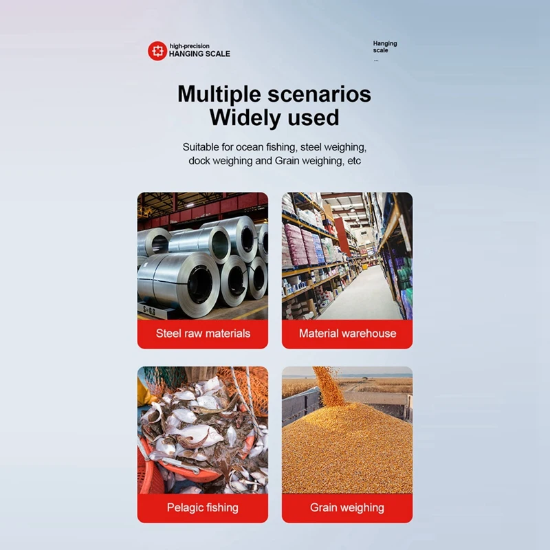 Подвесные весы цифровые крановые 1000 кг промышленные сверхмощные светодиодная