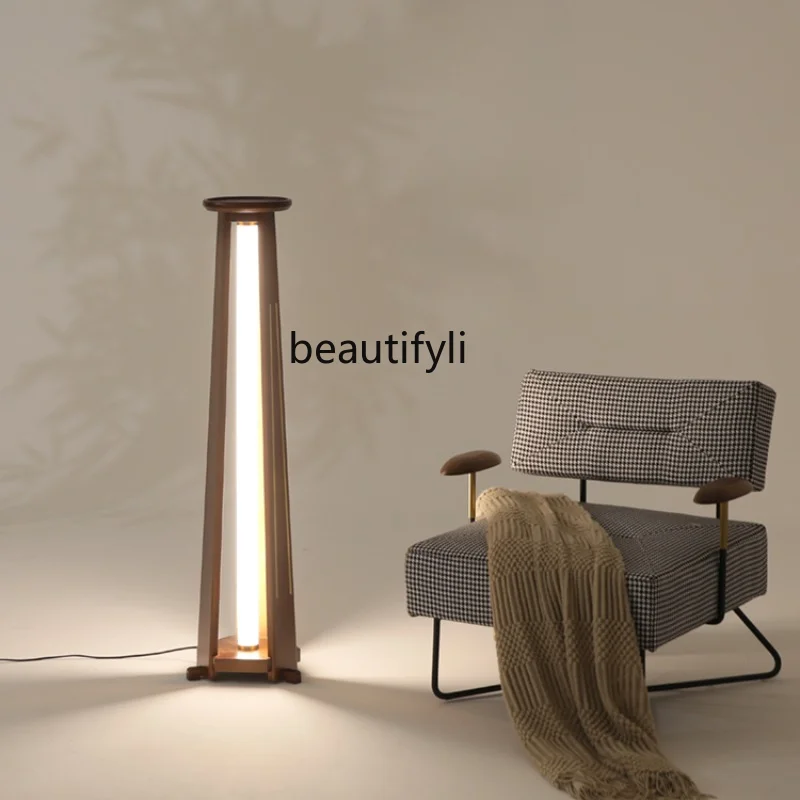 

Floor Lamp for Living Room, Bedroom Bedside Lamp Coffee Table Side Table Design Sense, New Chinese Zen Atmosphere Floor Lamp