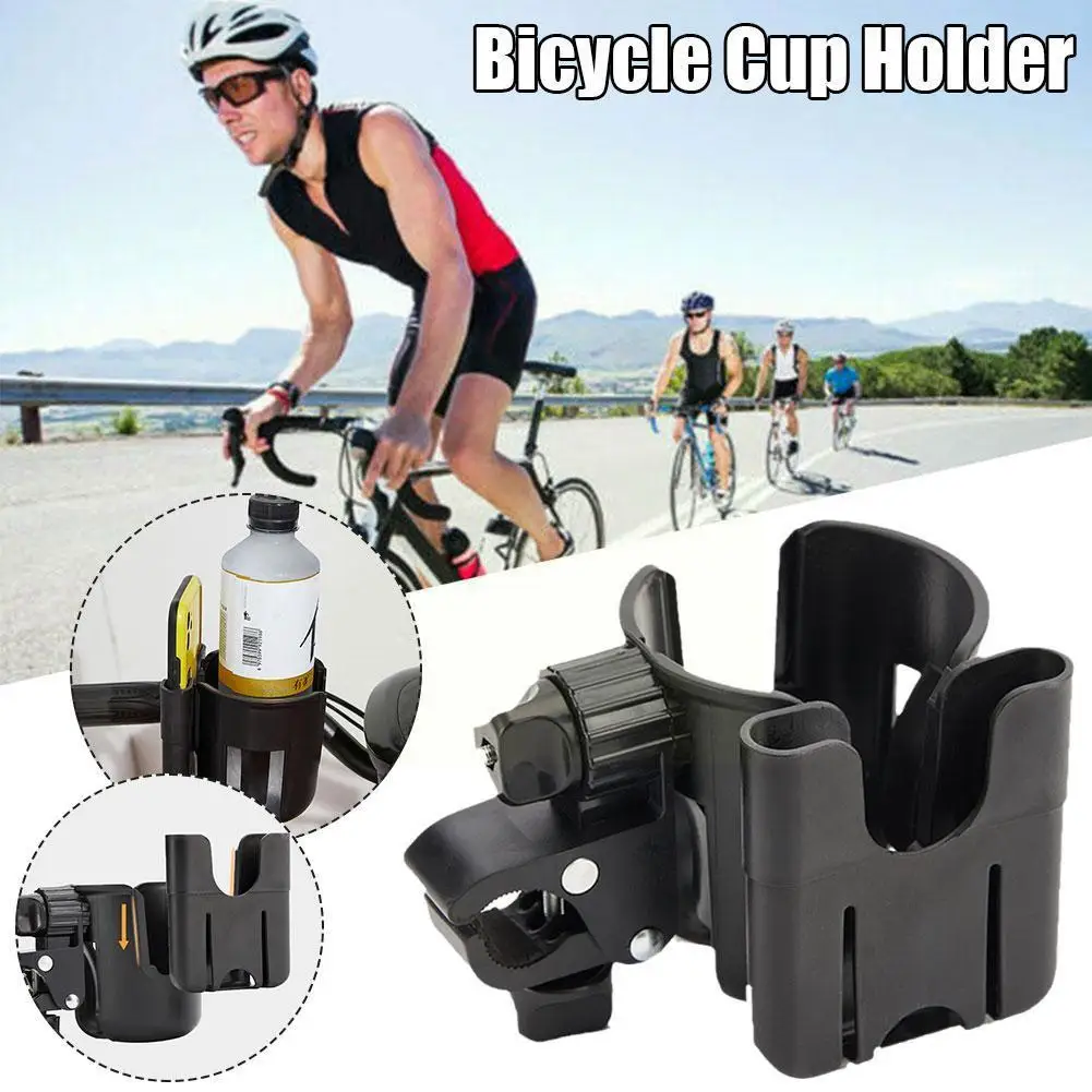 

Black Drink Cup Holder Bottle Stand For Wheelchair Walker Rollator Bike Stroller Lightweight Bicycle Bike Drink Bottle Rack J9N5