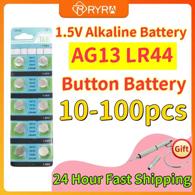 Щелочная батарея AG13 1 5 В LR44 386