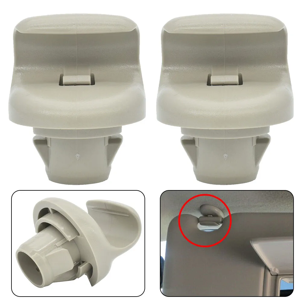 

2Pcs Gray Sun Visor Bracket Clip For Nissan Versa Note Sentra Juke Gray Left+Right Car Replacement Accessories