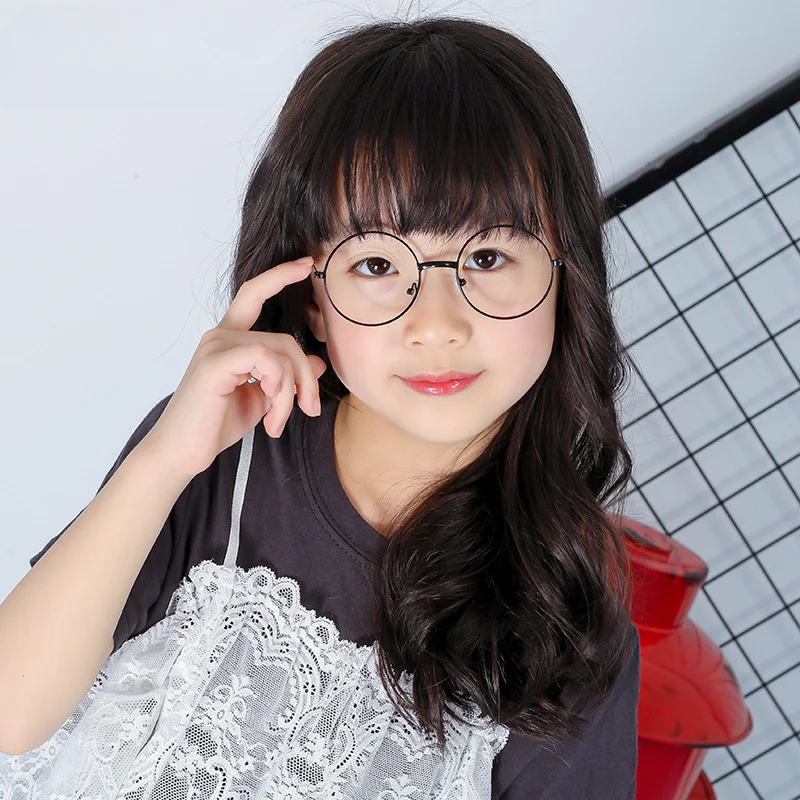 

Children's circular glasses frame photography props clothing street photography Baby sunglasses Metal edge toy glasses