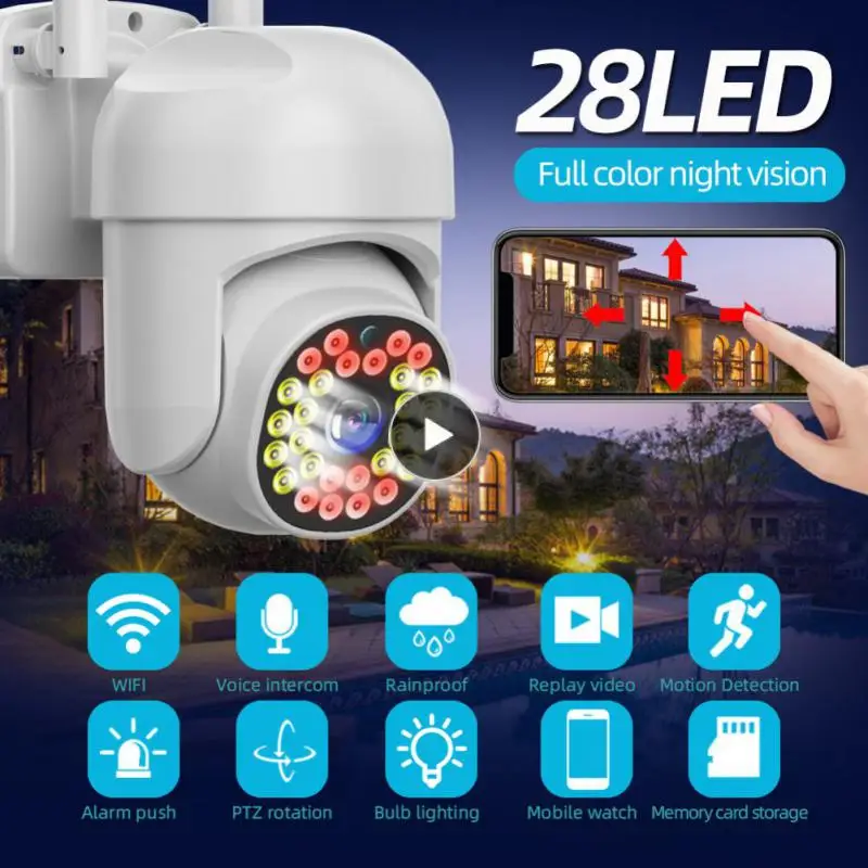 

Hd 1080p Surveillance Camera Motion Detecting Wifi Ip Camera Automatic Tracking Ip66 Waterproof Panoramic Security Camera 2mp
