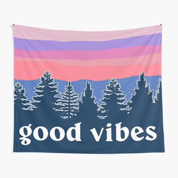 

Красивый гобелен Good Vibes для дома и путешествий, покрывало для гостиной, Настенный Коврик для спальни с рисунком, художественное цветное укра...