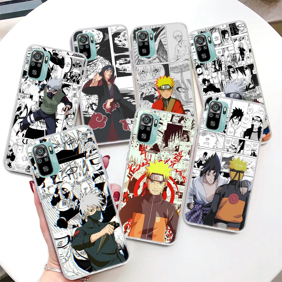 

Anime Naruto Kakashi Coque Phone Case For Xiaomi Redmi Note 10S 11 11S 11T 11E 10 Pro Max 9 9S 9T 5G 8 8T 7 6 5 5A 4X 4G Cover