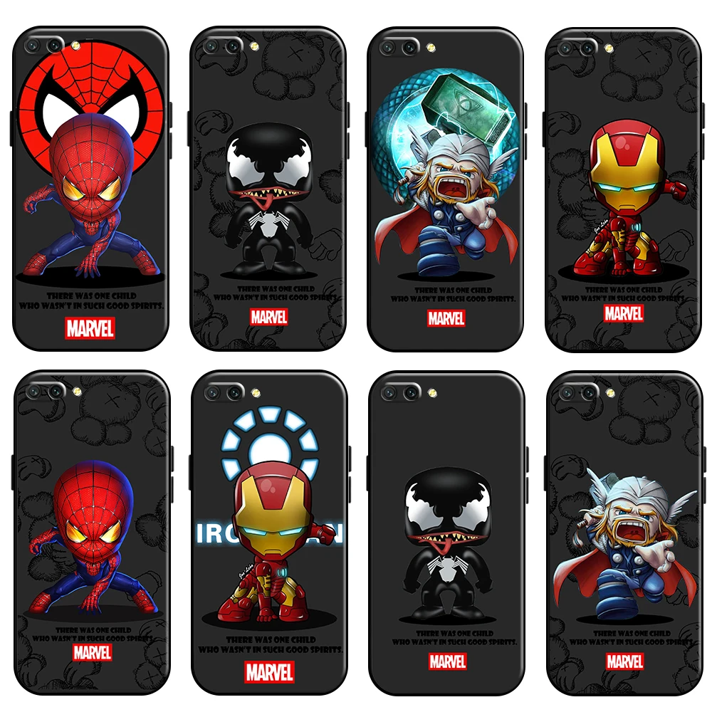 

Marvel Cartoon Spiderman For Huawei Honor 10 10i 9 9A Honor 10X 9X Lite Pro Phone Case Soft Silicone Cover Funda Back Carcasa