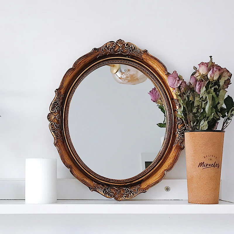 

Aesthetic Shower Wall Decor Bedroom Infinity Mirror Large Desk Luxury Baby Room Espejo Decorativo Pared Home Decorations ZSJ038