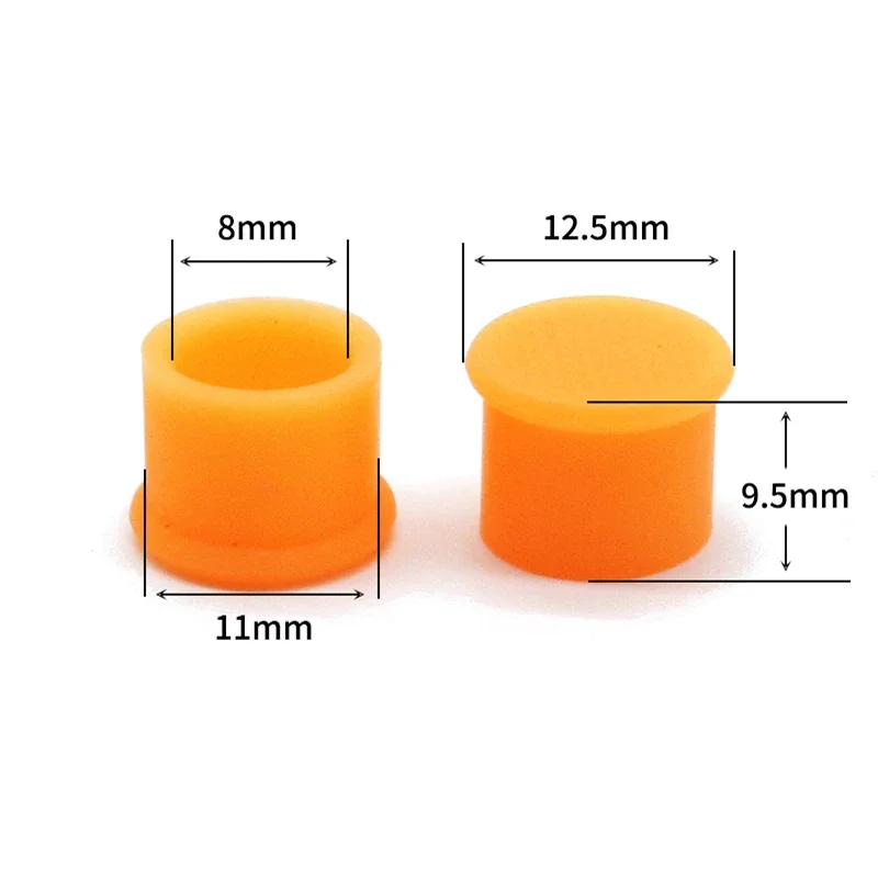 Фото ЖЕЛТЫЙ RCA гнездовой разъем, предотвращающий колпачок, пылезащитный чехол, адаптер, антиоксидантный резиновый рукав №3