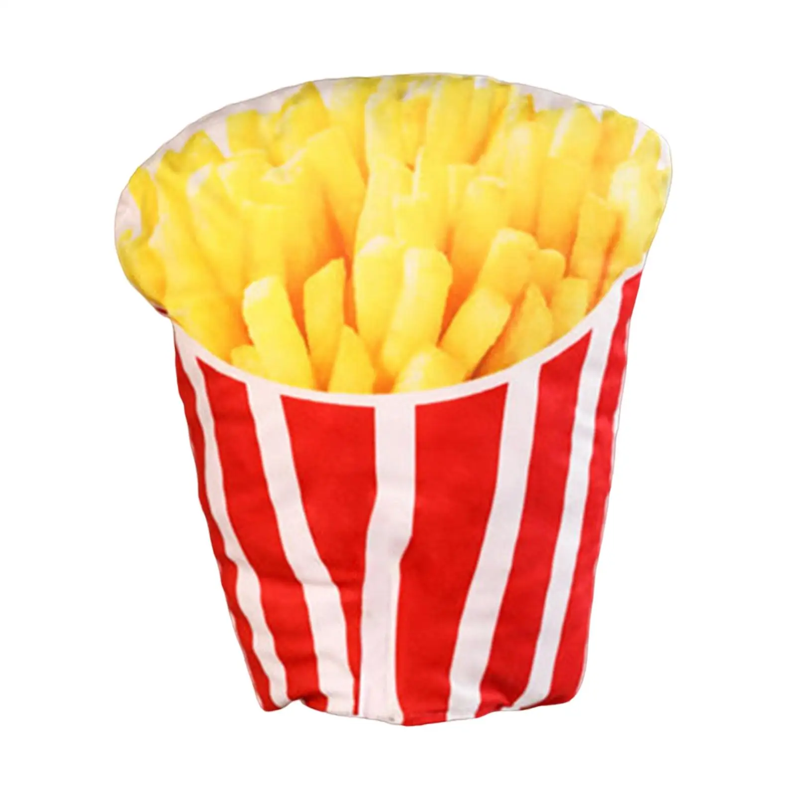 

French Fries Plush Hat Stuffed Cap Photo Props Cosplay Costume Head Accessories for Housewarming Masquerade Fancy Dress Girls