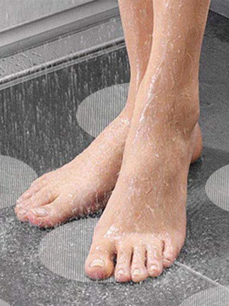 

25pcs Kitchen For Shower Pool Self Adhesive Bathtub PEVA Clear Stair Non Slip Sticker Bathroom Home Round With Scraper