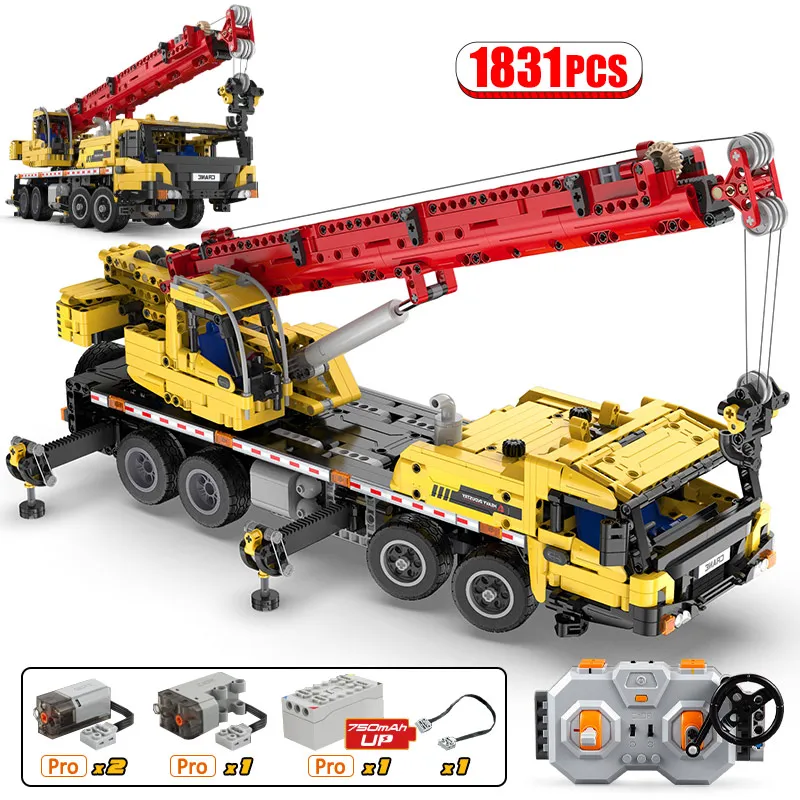 

City high tech APP Remote Control Engineering Vehicle Crane Model Building Blocks RC transport truck Bricks Children Toys Gifts