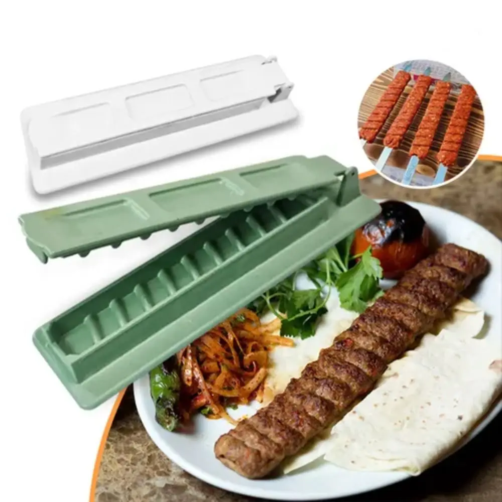 

Plastic Barbecue Skewer Machine Portable Easy Operation Effortless Kebab Maker Reusable Barbecue