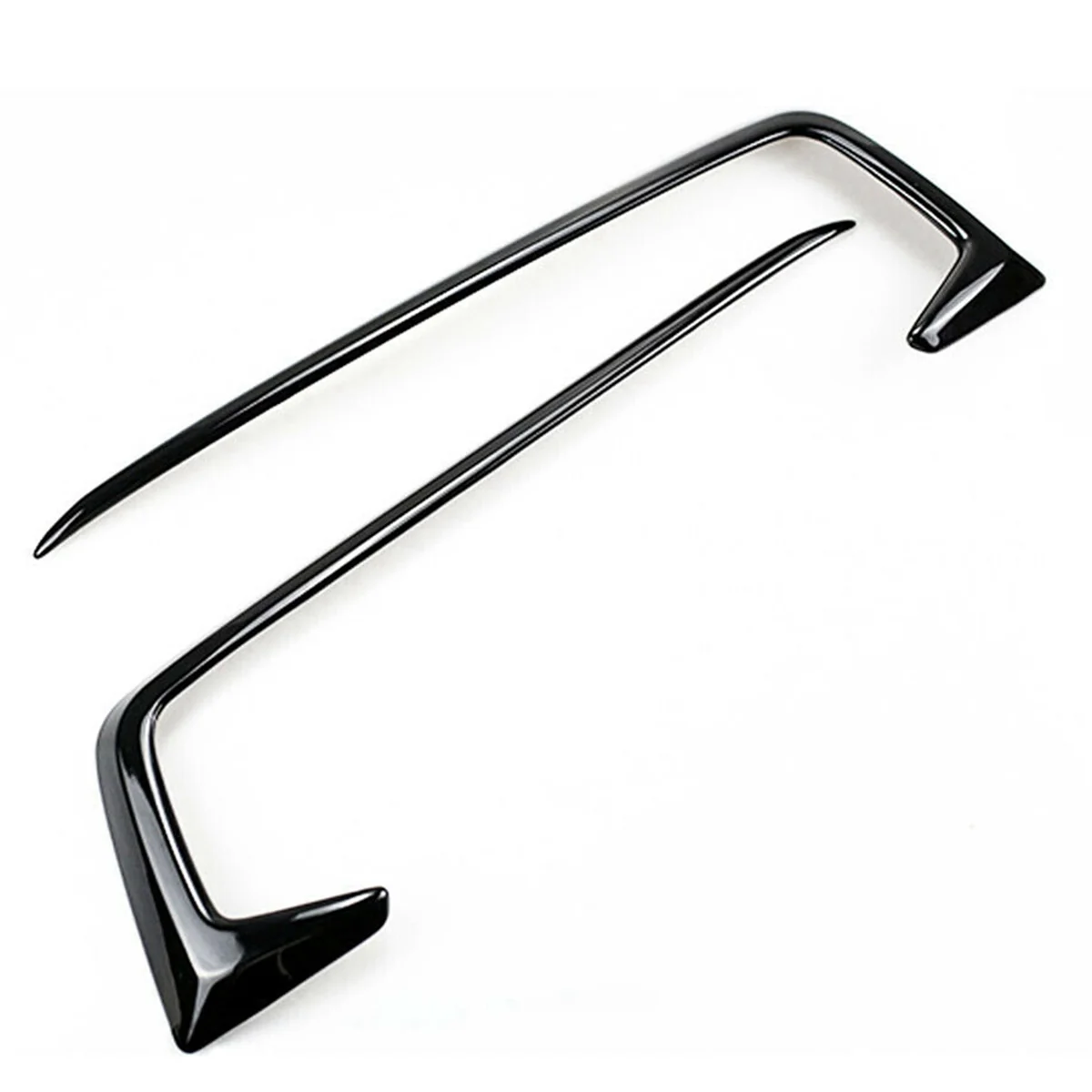 

10Pcs Gloss Black Exterior Front Fog Light Lamp Cover Trim Fit for Honda Civic 2019-2020