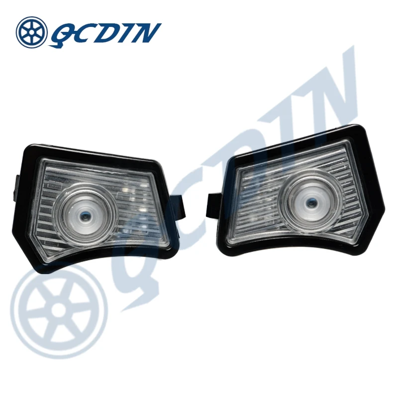 QCDIN for Jaguar LED Side Mirror Logo Projector Light Logo Side Mirror LED Puddle Light For Jaguar XE X760 I-Pace Error Free