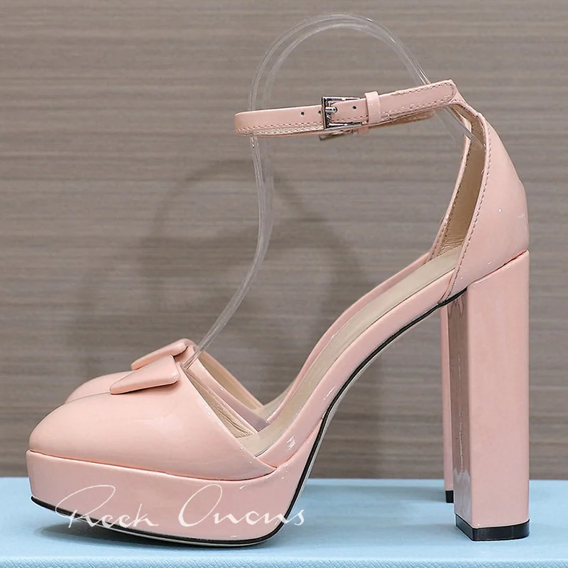 

Женские сандалии на высоком каблуке, босоножки на платформе с геометрическим рисунком, ремешок на щиколотке, туфли-лодочки с круглым носком, лето