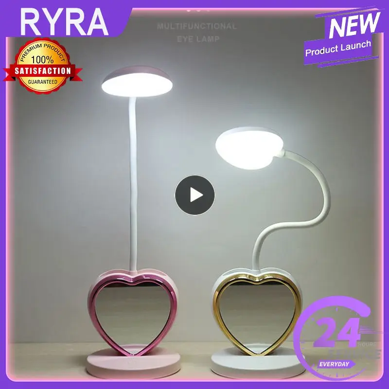 

Household USB Charging Desk Lamp Eye Protection Touch LED Lamp Students Children Learning Bedroom Bedside Lamp With Mirror