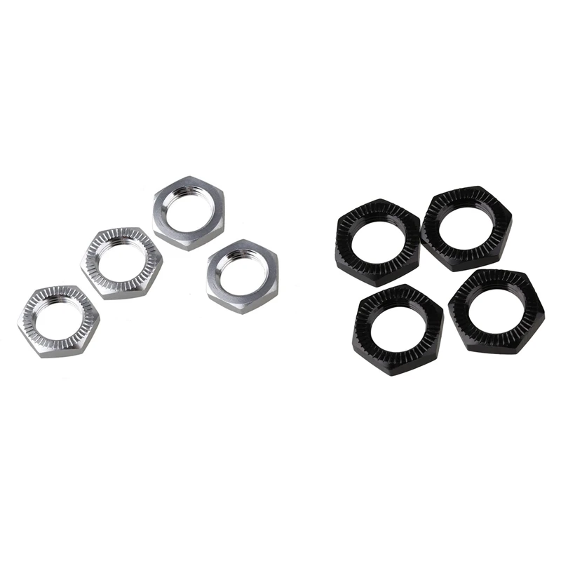 

2 комплекта 17 мм усовершенствованное колесо с шестигранной головкой N10177 для RC1:8 модель автомобиля, серебристый и черный