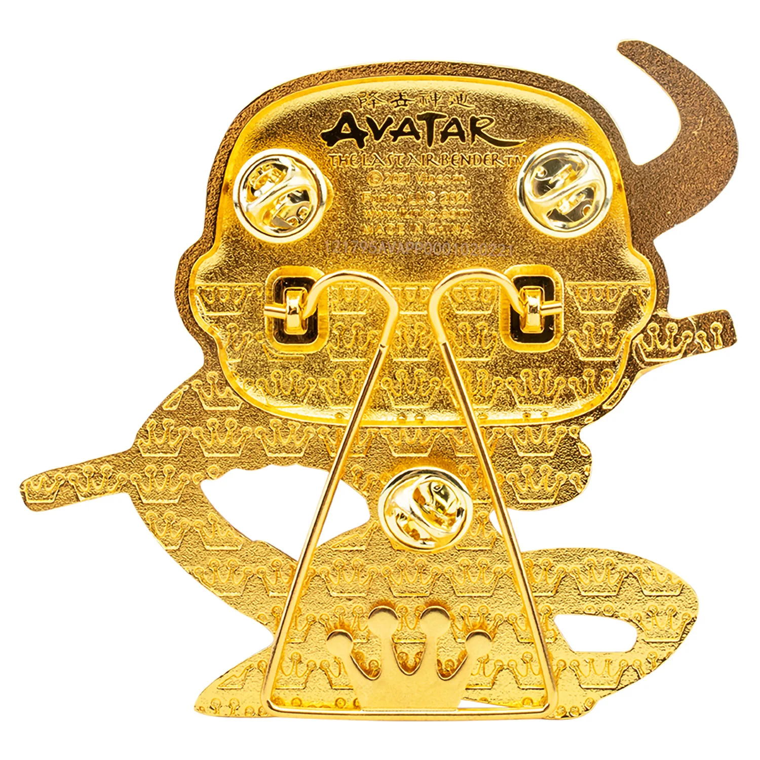 Значок Funko POP! Pin Avatar The Last Airbender Aang w/Chase Large Enamel AVAPP0006 металлический пин с подставкой