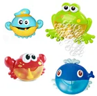 Новый Открытый пузырь Frog  крабы детские игрушки для ванной Bubble Maker ванна для купания машина для производства мыла игрушки для детей с музыкой игрушки воды