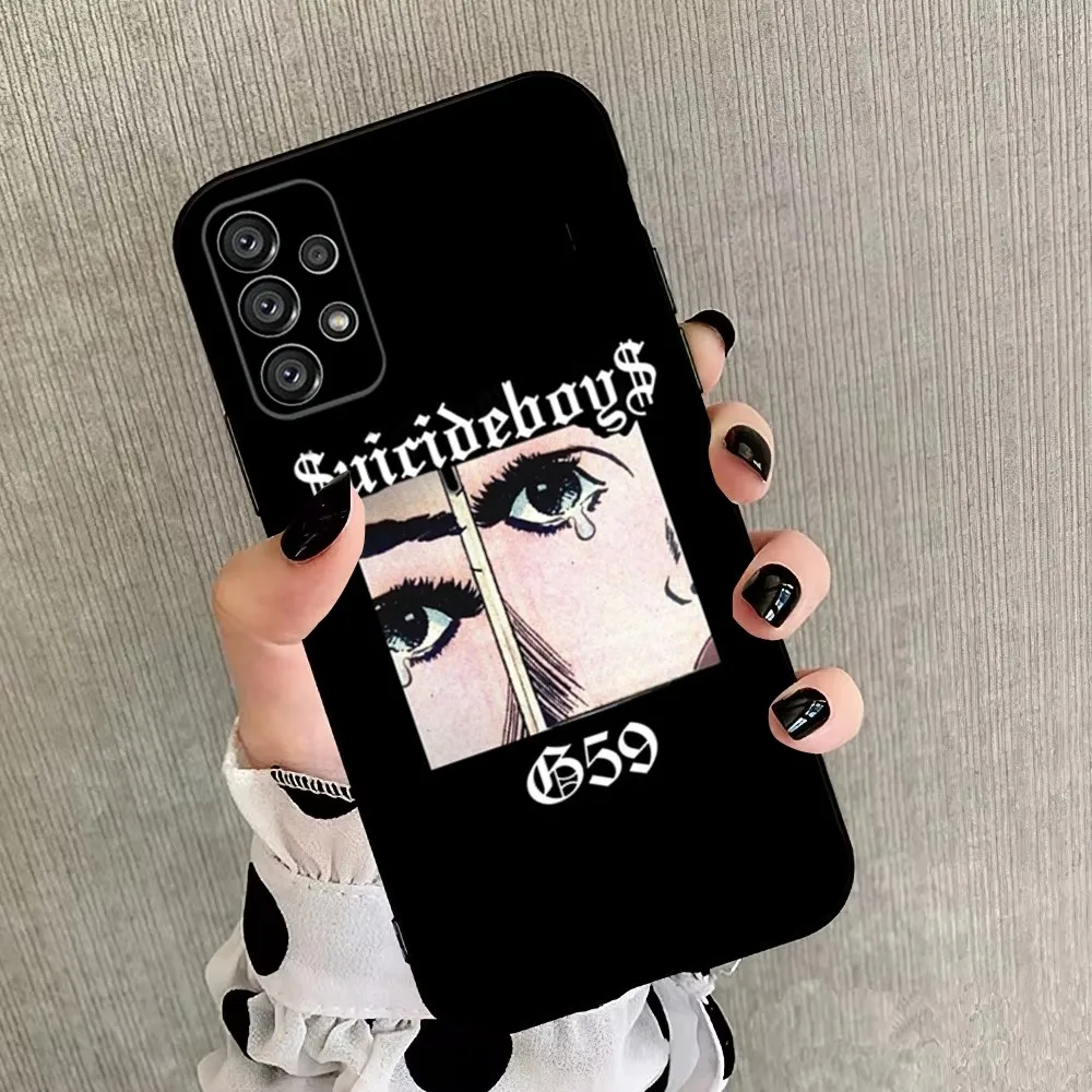 Чехол для телефона Rap Group S-Suicideboys-S G59 Samsung Galaxy A20 A21s A22 A31 A32 A52 A53 A72 73 A80 A91 Мягкий черный