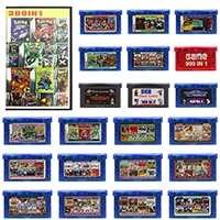 

GBA Game Cartridge 32 Bit Video Game Console Card 369 150 999 In 1 EG EN All in one Combo Card for GBA/SP/DS