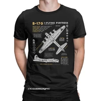mens tee shirt b 17 flying fortress premium cotton tees fighter plane ww2 war pilot aircraft airplane tshirt clothes plus size