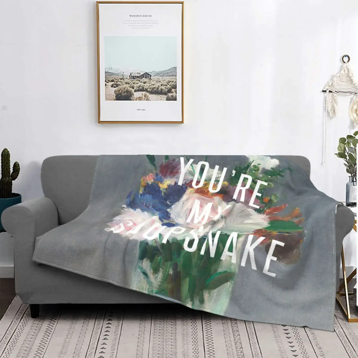 

You'Re My Soupsnake-Manta a cuadros para niños, colcha para cama, sofá, Picnic