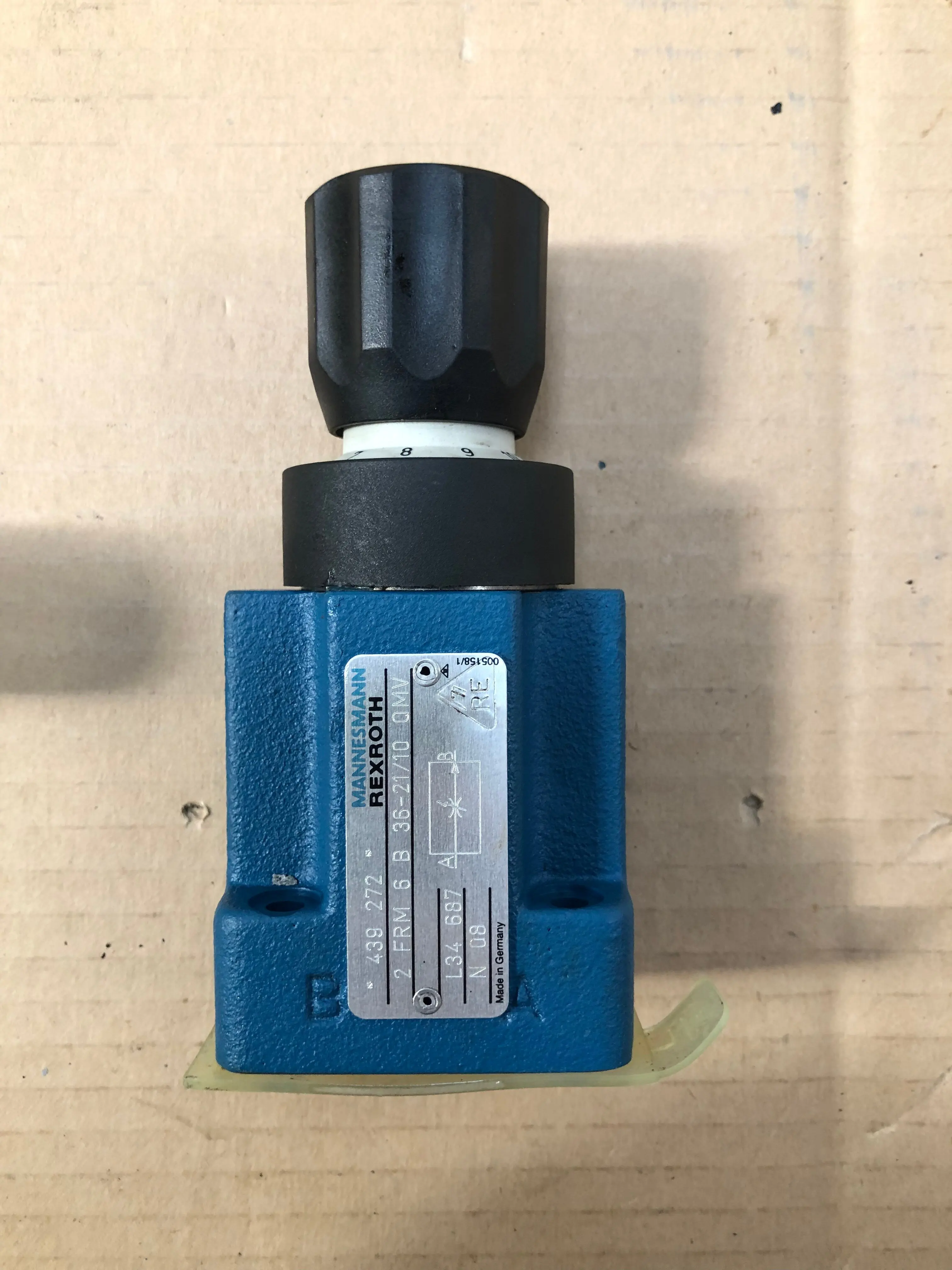 Клапан регулирования расхода гидравлический MANNESMANN REXROTH 2 FRM 6 B 36-21/10 QMW