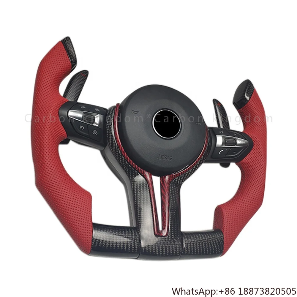 Руль из алькантары и углеродного волокна Carbon Kingdom для BMW I8 I3