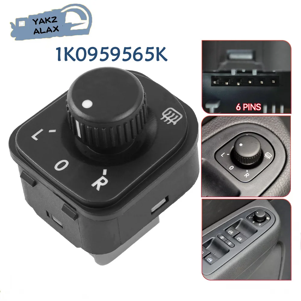 

Для Volkswagen VW Jetta MK5 Golf 6 Tiguan Passat 1K 0959565 K Ручка регулятора переключателя управления зеркалом 1K0 959 565K Автозапчасти