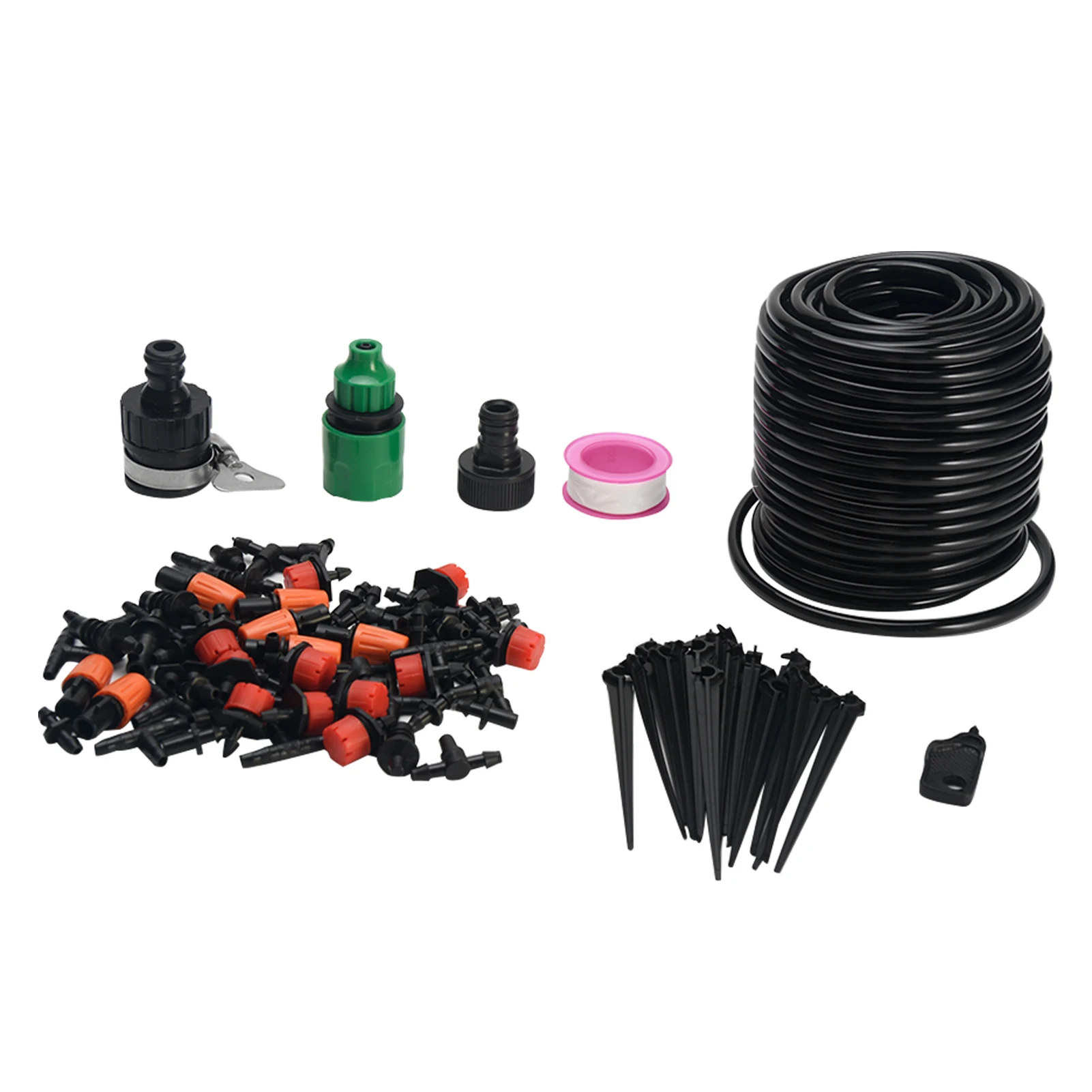 

156pcs Lawn Water Saving Greenhouse Flower Bed Easy Install Gardening Patio DIY Adjustable Dripper Garden Drip Irrigation System