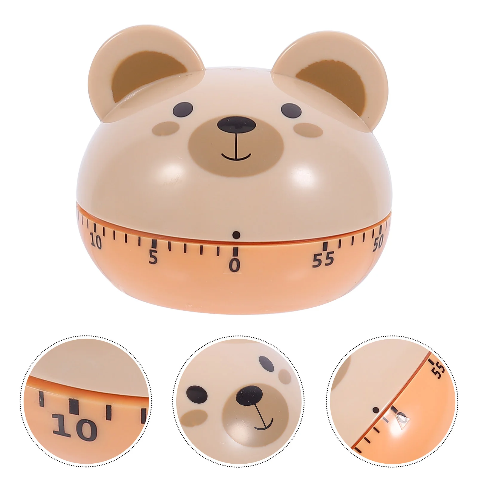 

1Pc Cartoon Bear Timer Creative Timer Reminder Kitchen Gadget Supply Khaki