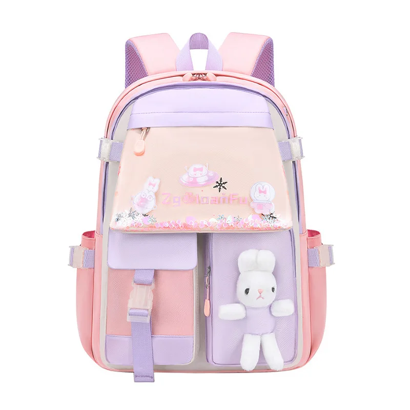 Princess Children School Bags Girls School Backpack Sequins Kids Schoolbag Orthopedic Primary School Bookbag Mochilas Escolares