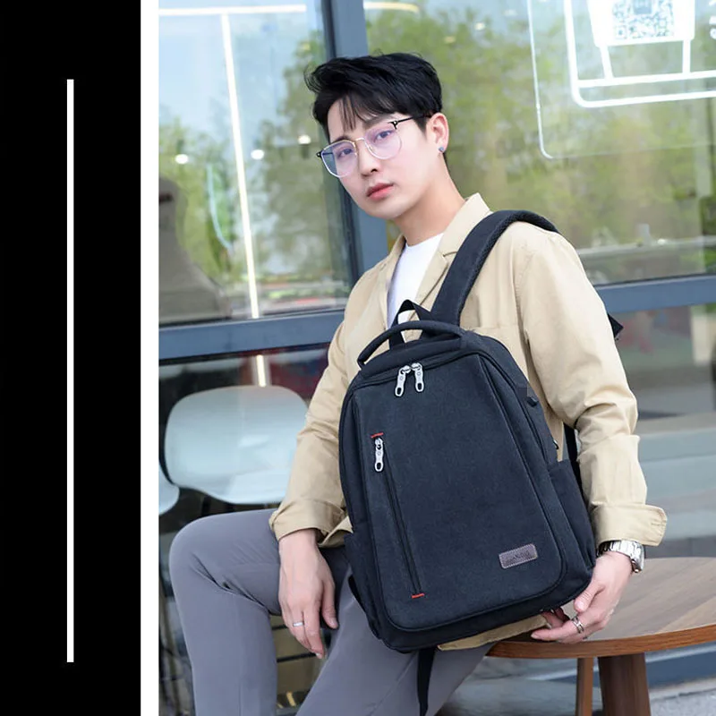 Mijia Unisex Shoulder Backpack Casual Solid Color Hiking Backpack Outdoor Sport School Bag Large Capacity Travel Laptop Rucksack