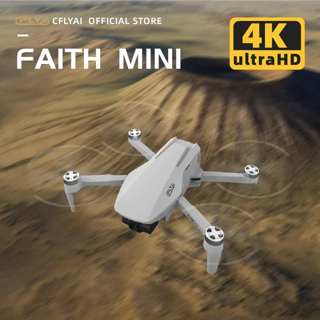 CFLY Faith MINI Drone,3-Axis Gimbal Professional Camera,4K Video Camera,26 Mins Flight Time,3km Video Transmission,Light Drones 4