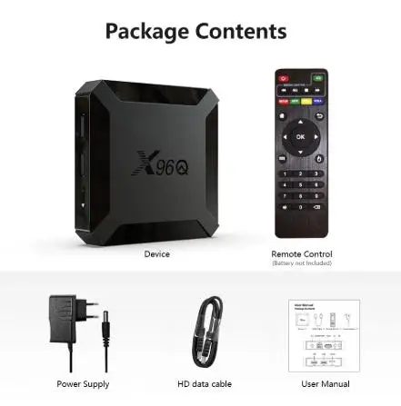 [Подлинный] X96Q Android TV Box Super Mini версия 2 ГБ + 16 ГБ 4K HD Wi-Fi 2,4G ETV Приложение Global Market медиаплеер параллельный TXsuper Box (art.: 3920d46376cd4) - 3920d46376cd4
