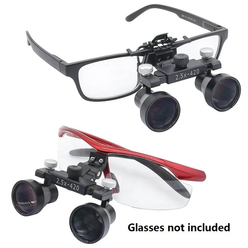 Lornetka lupy stomatologiczne 2.5X 3.5X powlekana soczewka optyczna z klipsem lupa galilejska 6 Lornetka lupy stomatologiczne 2.5X 3.5X powlekana soczewka optyczna z klipsem lupa galilejska 6