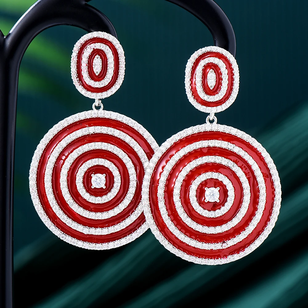 

Missvikki новые роскошные круглые серьги для женщин Свадебная вечеринка CZ Дубай Свадебные серьги boucle d'oreille femme модный подарок для ювелирных изде...