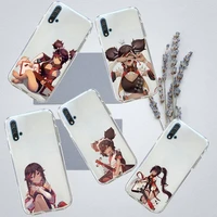 xinyan genshin impact game phone case transparent for huawei honor p mate y 20 30 40 10 8 5 6 7 9 i x c pro lite prime smart