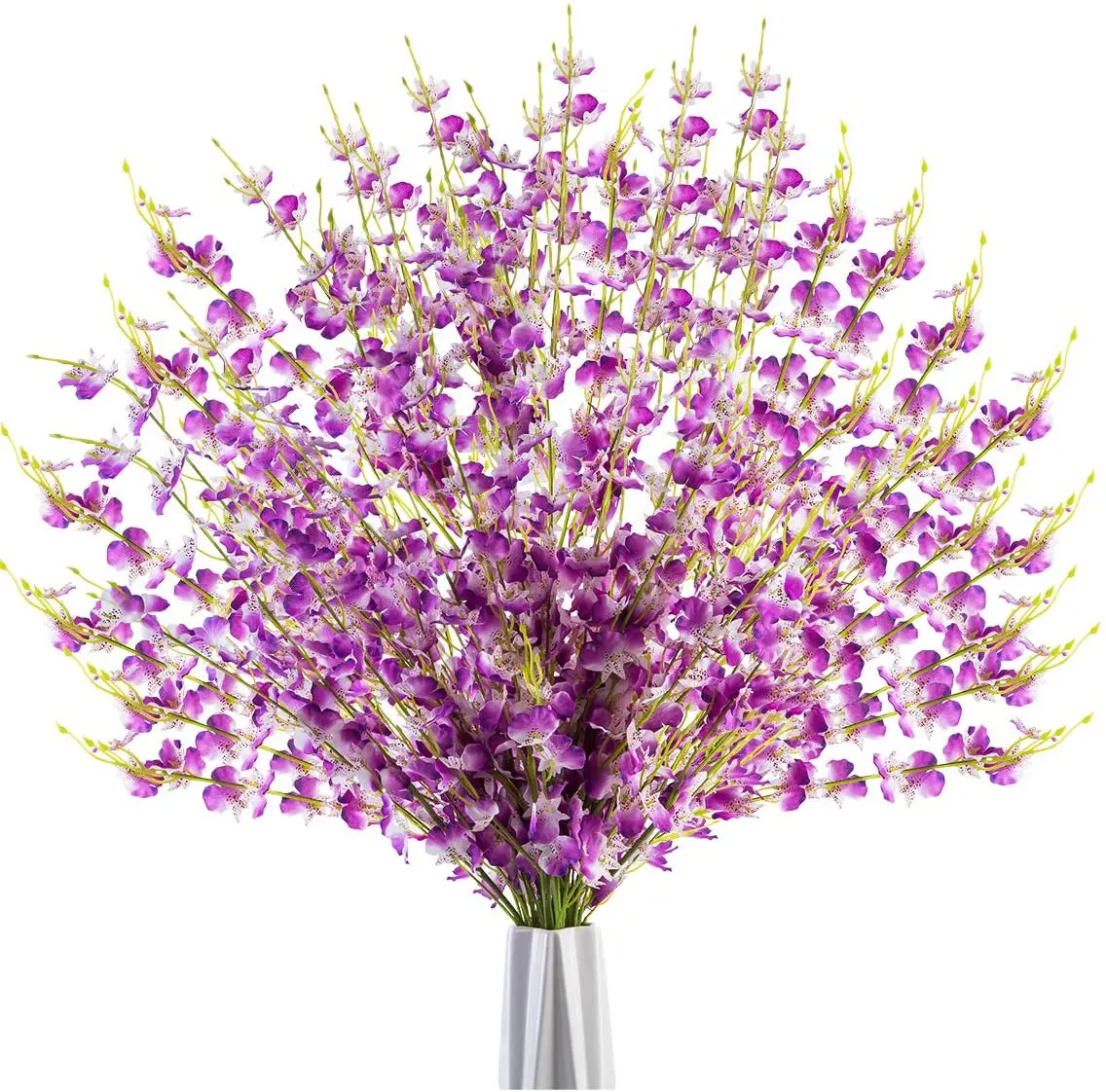 

Искусственные орхидеи, 10 шт., искусственные танцевальные дамские орхидеи, длинная искусственная Орхидея для внутреннего свадебного декора