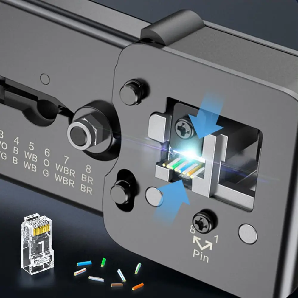 Фото ZOERAX, 100 шт., сквозной разъем RJ45 Cat6, модульные вилки RJ45 для твердого или многожильного кабеля UTP №4