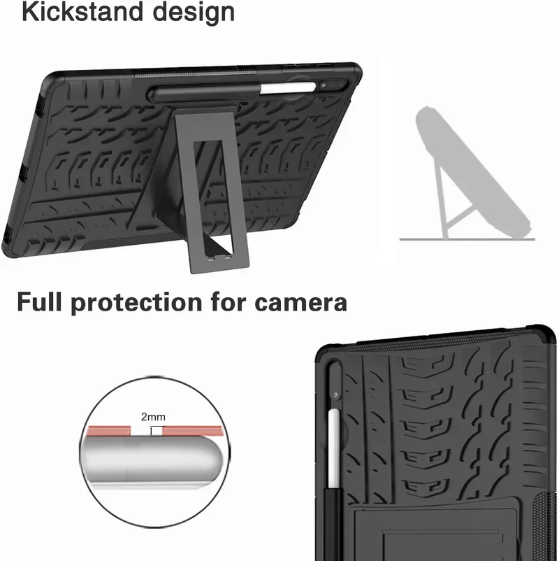 Чехол Armor Kickstand для Samsung Galaxy Tab S9 A9 Plus 11 12 4 S8 S7 FE A8 10 5 A7 Lite S6 планшета SM-X810 Funda
