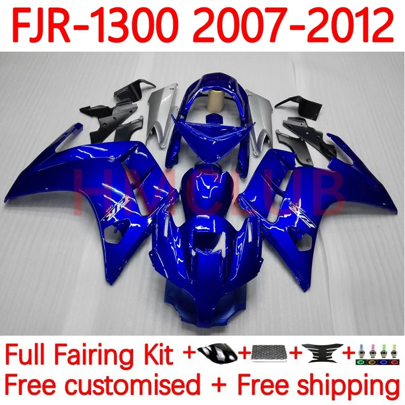 

Body For YAMAHA FJR-1300 FJR 1300 A C FJR1300 2007 2008 2009 2010 2011 2012 FJR1300A 07 08 09 11 12 Fairing 37No.2 glossy blue