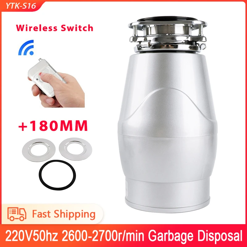 

Garbage Disposal Crusher Waste Disposer Food Residue Garbage Processor Grinder Sewer Rubbish Kitchen Appliances 560W