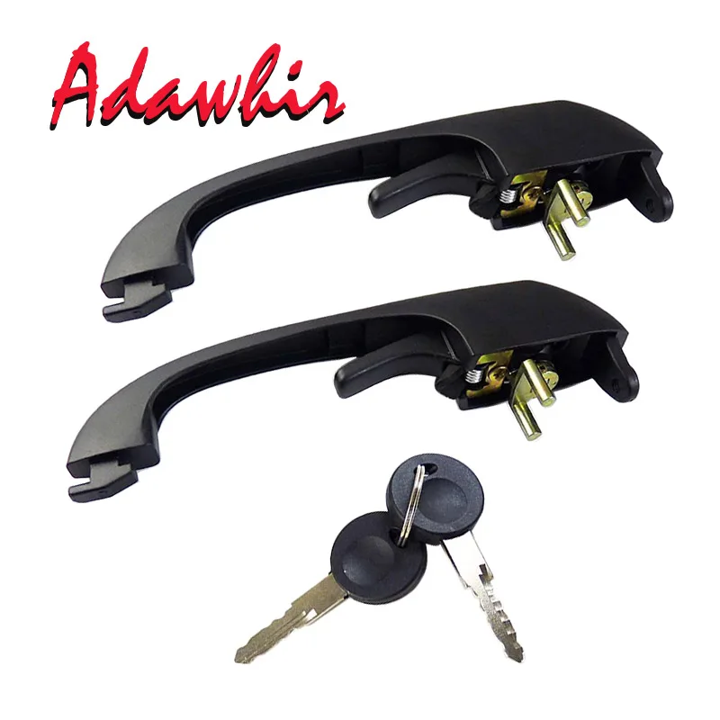 

Outside Exterior Door Handle Left or Right with 2 Keys For Volkswagen T3 Transporter III Bus 1979-1992 OE# 251837205