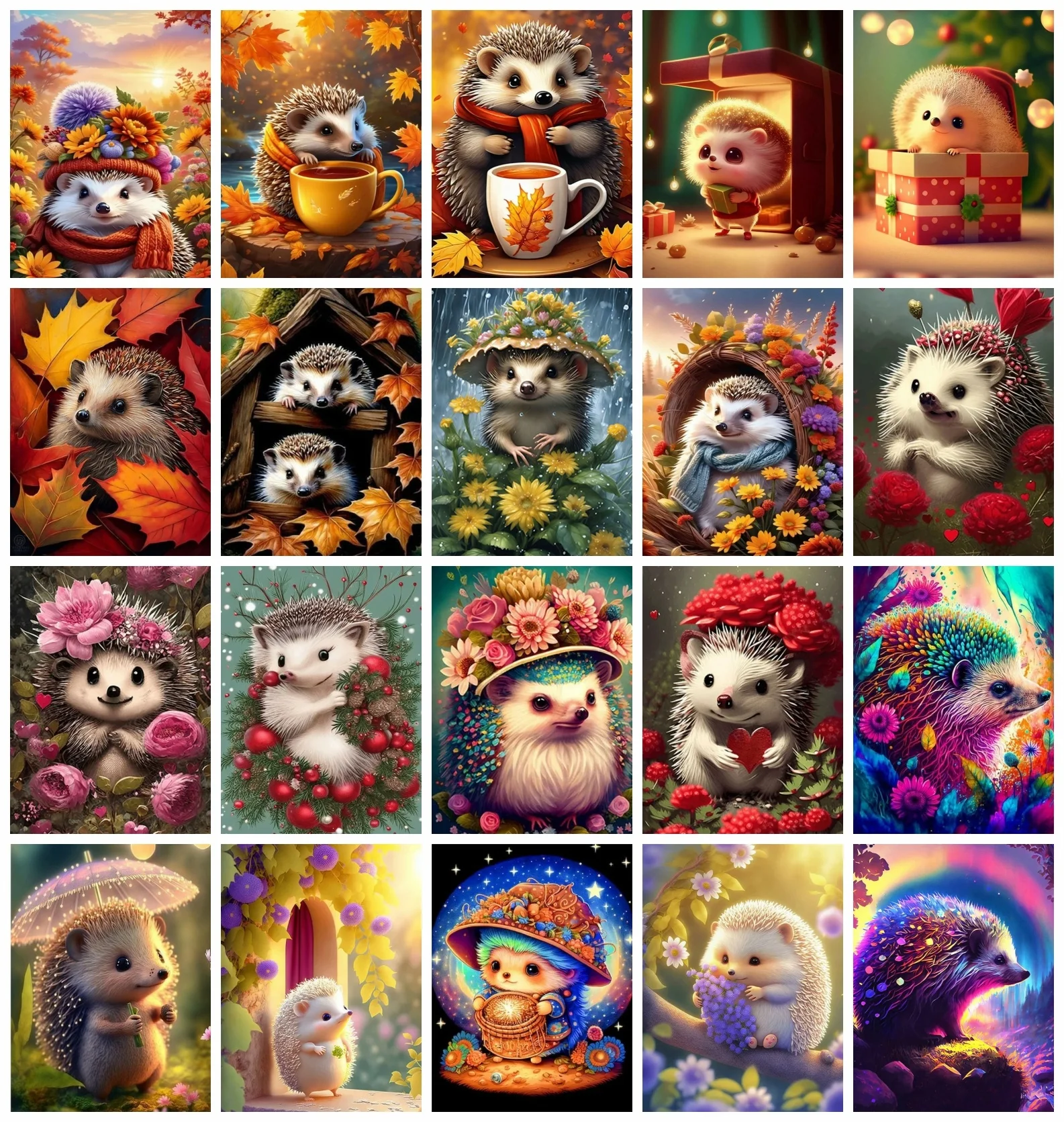 Набор для алмазной вышивки Ежик