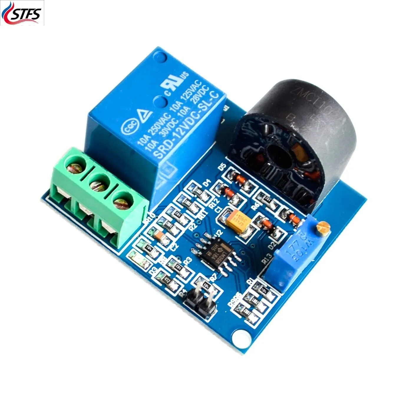 

AC Current Detection Sensor Module 12V Relay Protection Module 5A Over-Current Overcurrent Protection Switch Output